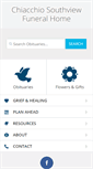 Mobile Screenshot of chiacchiosouthview.com
